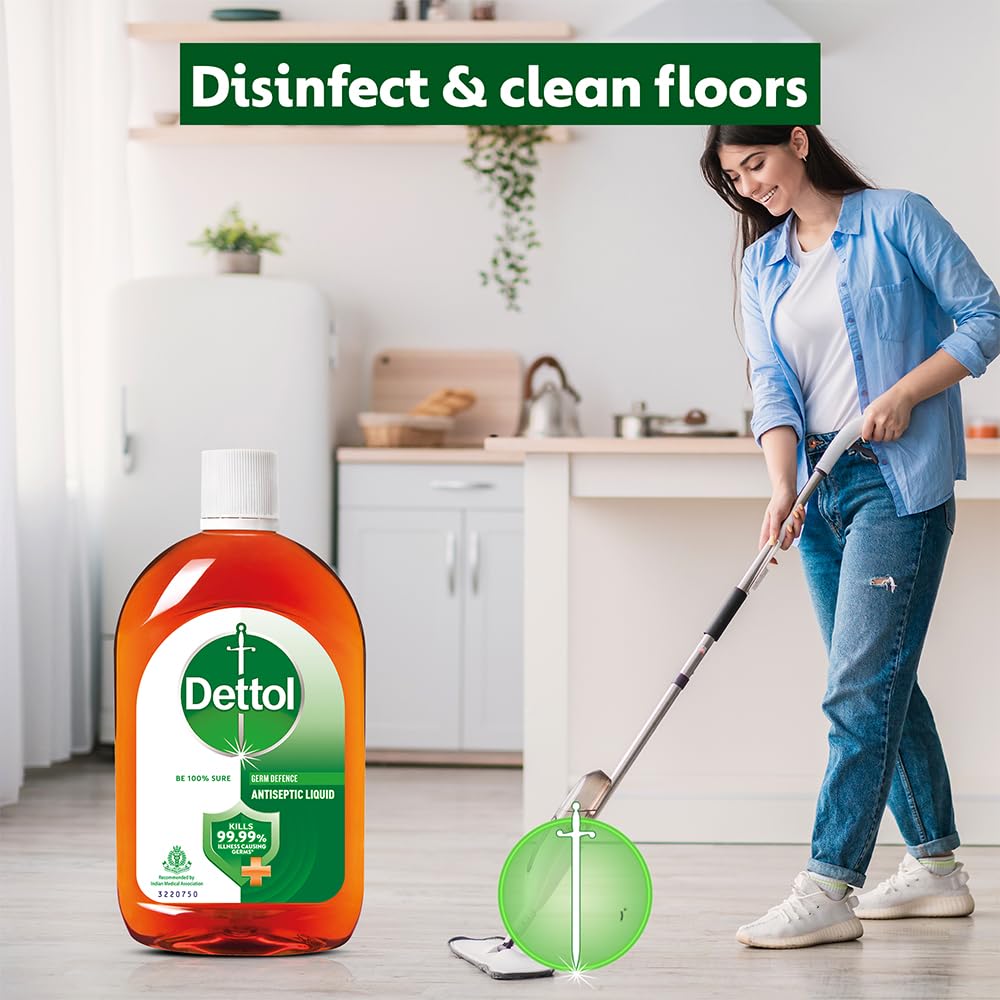 Dettol Antiseptic Liquid for First Aid, Surface Disinfection and Personal Hygiene, 750ml - BEAUTY BRATS