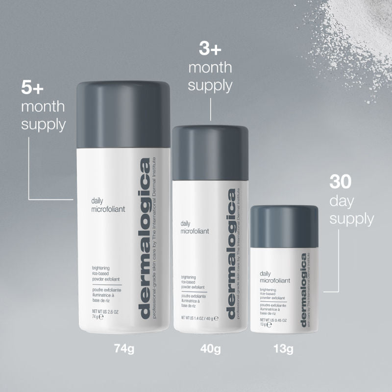 Dermalogica Daily Microfoliant Face Scrub Mini With Salicylic Acid, Rice Bran & Papain Enzymes (13g)