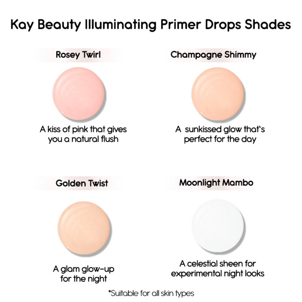 Kay Beauty Illuminating Strobe Priming Drops - Golden Twist (30ml)