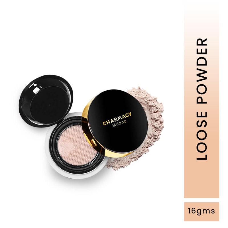 Charmacy Milano Set & Fix Loose Powder - Oil Control, Flash-Proof, Mattifying (16g)