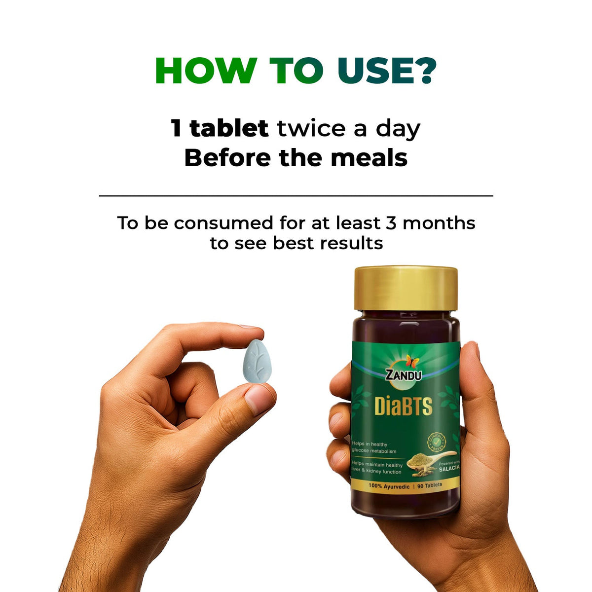 Zanducare-FB Zandu DiaBTS Tablets 90 Tabs X 1U