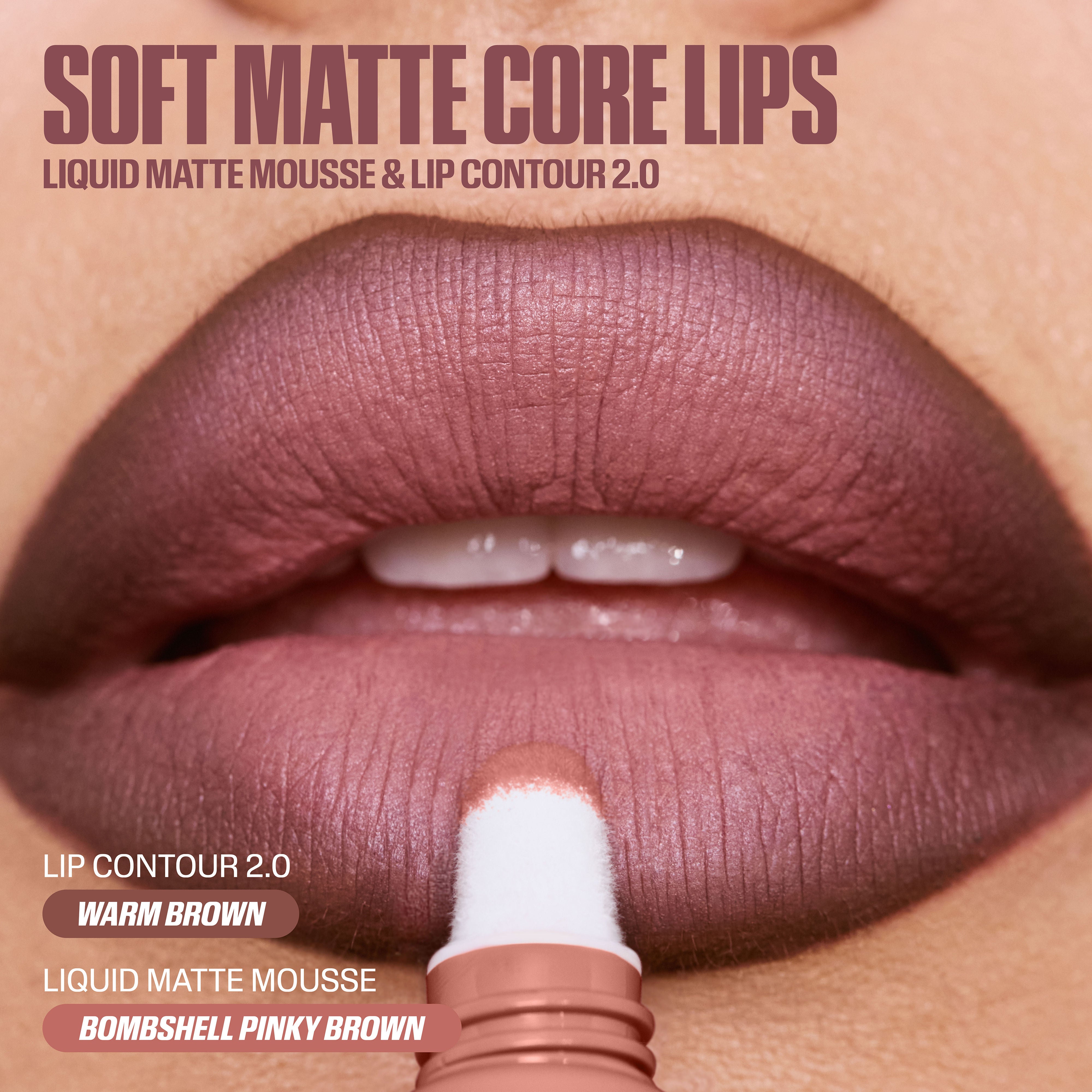 Huda Beauty Liquid Matte Mousse - Pinky Brown Bombshell (7.5ml)