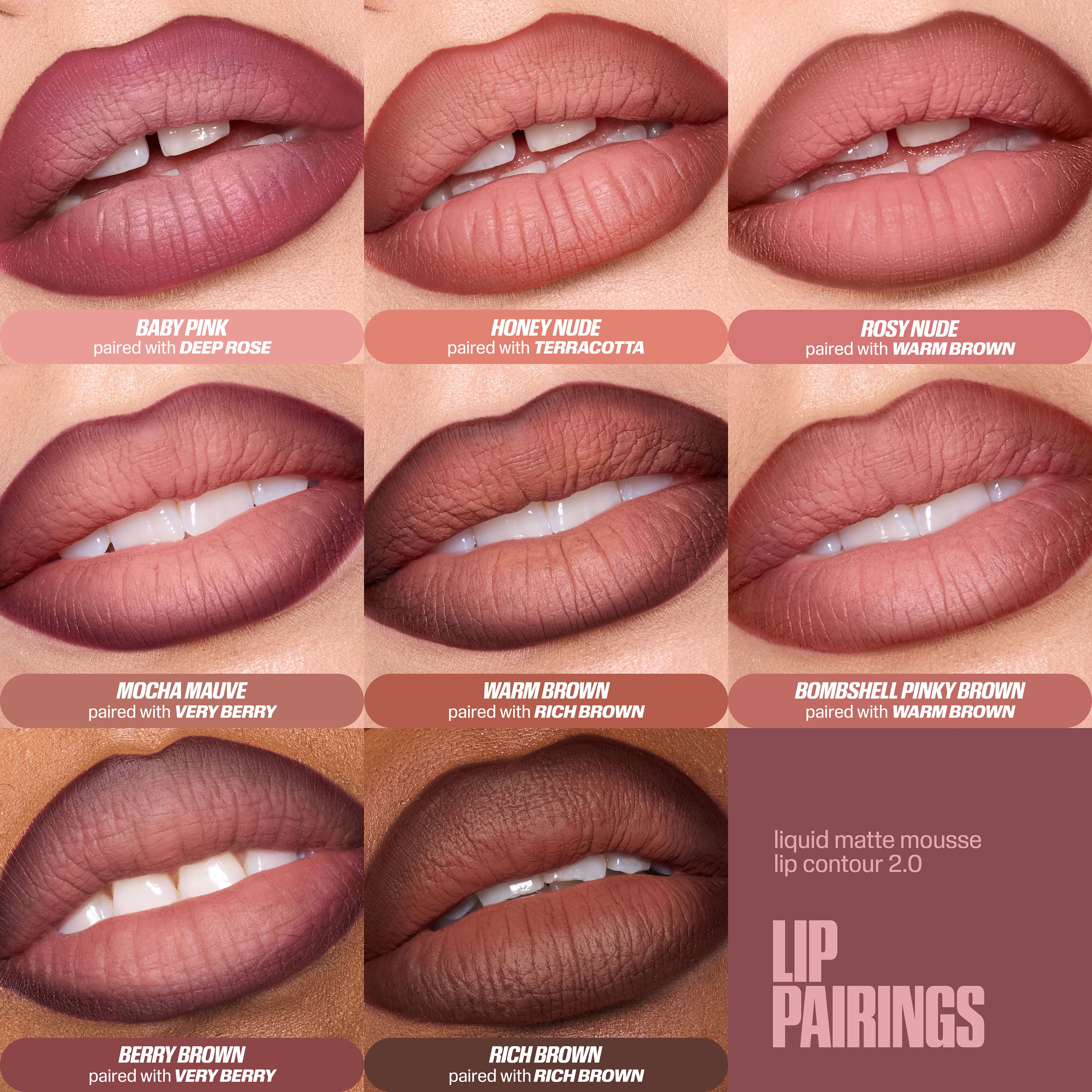 Huda Beauty Liquid Matte Mousse - Pinky Brown Bombshell (7.5ml)