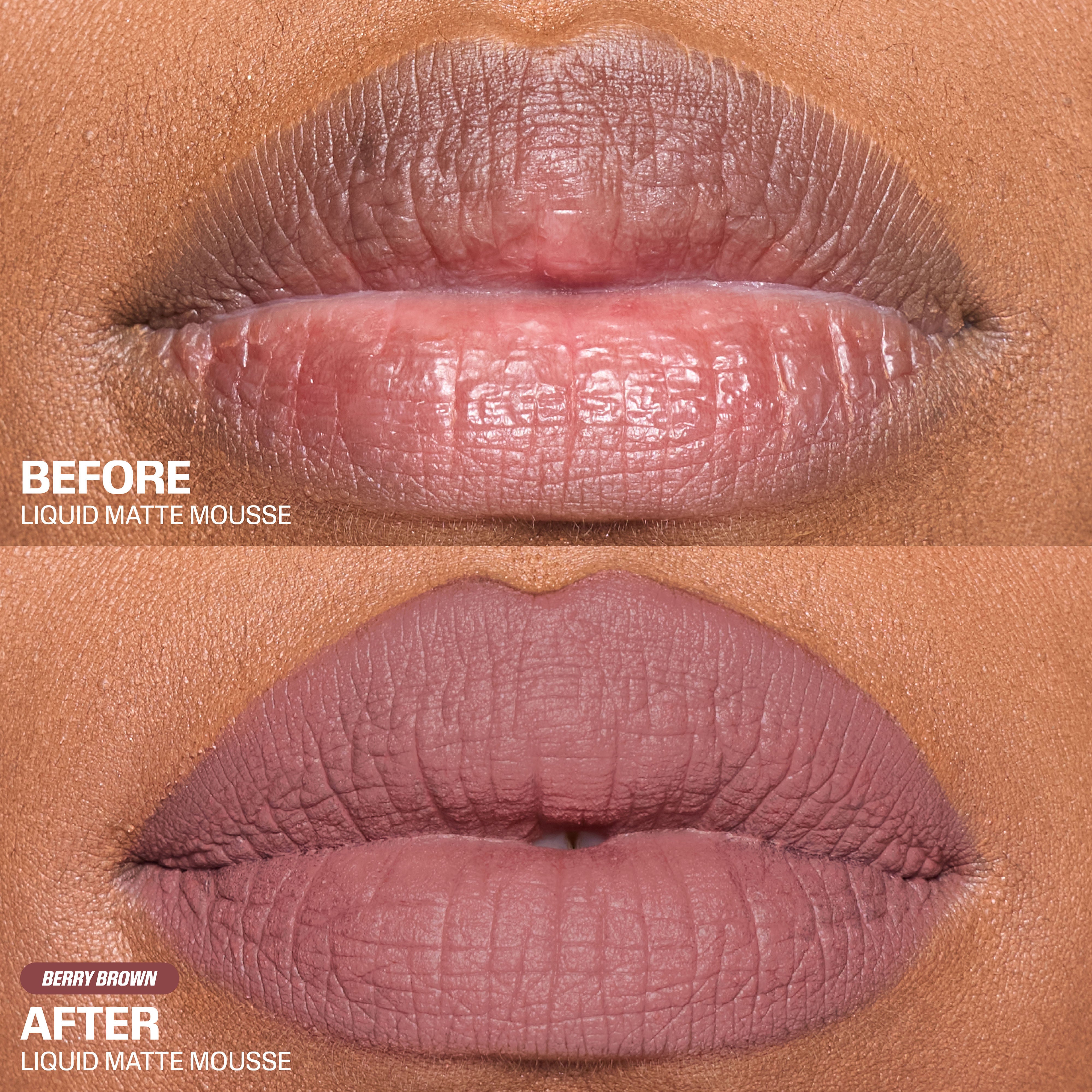 Huda Beauty Liquid Matte Mousse - Berry Brown (7.5ml)