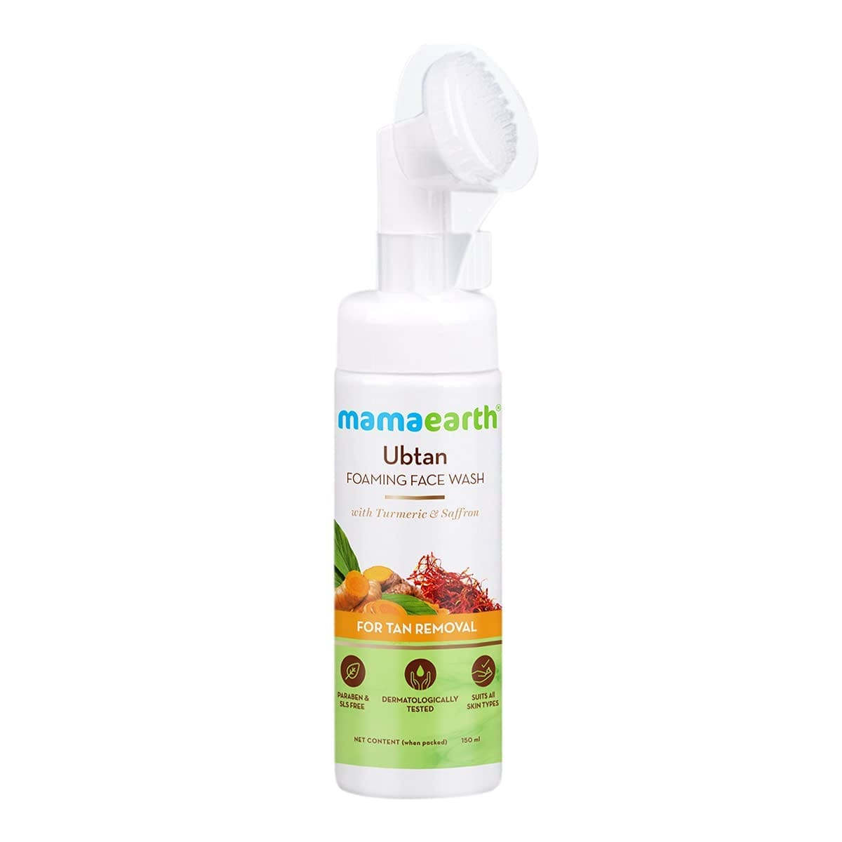 Mamaearth - Ubtan Foaming Face Wash With Turmeric & Saffron (150ML)