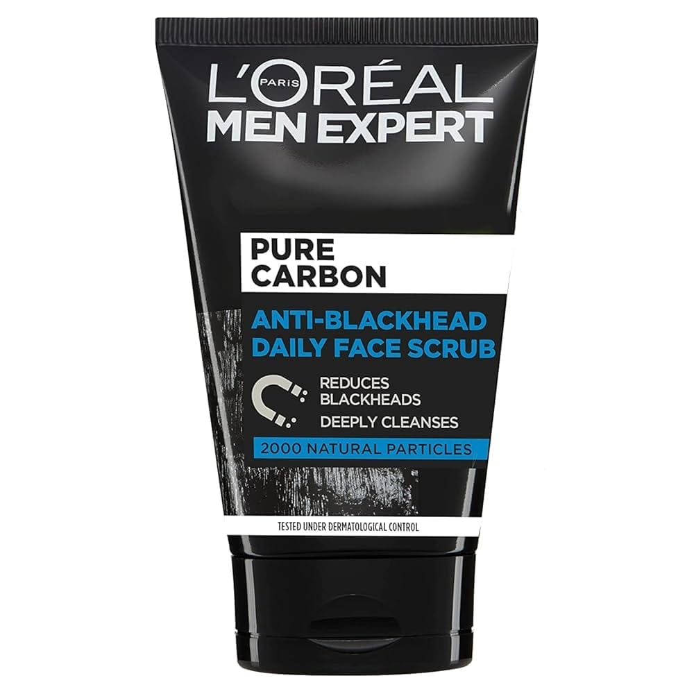 Loreal Men Expert - Pure Carbon Anti - Black Head Daily Face Scrub (100ML)