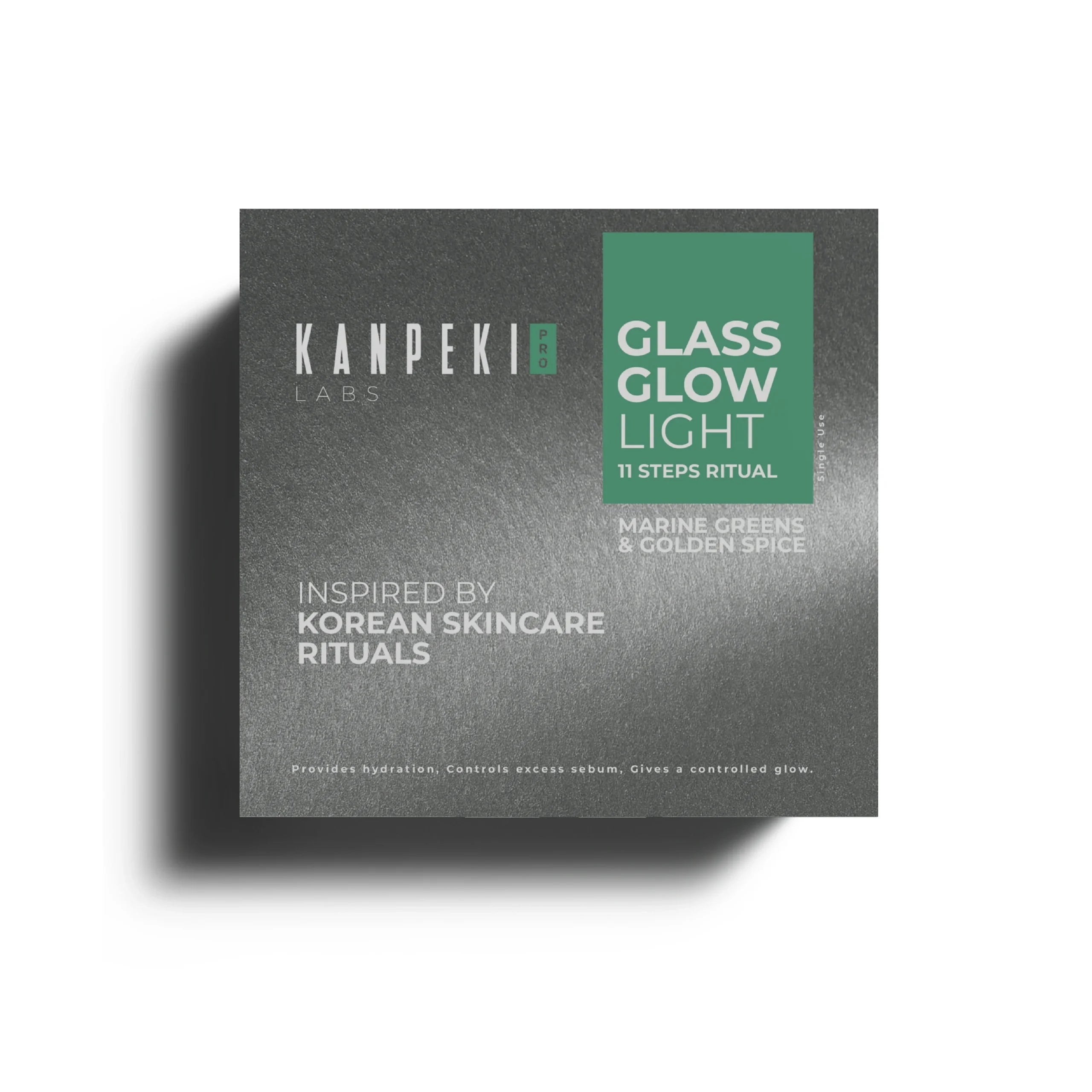 Kanpeki - Glass Glow Light 11 Steps Ritual Marine Greens & Golden Spice (Single Use)
