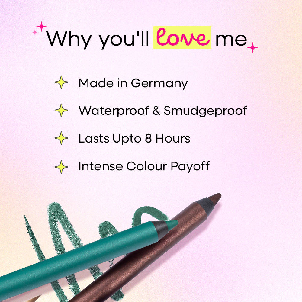 Nykaa Glamoreyes Waterproof & Smudgeproof Shimmer Eye Pencil