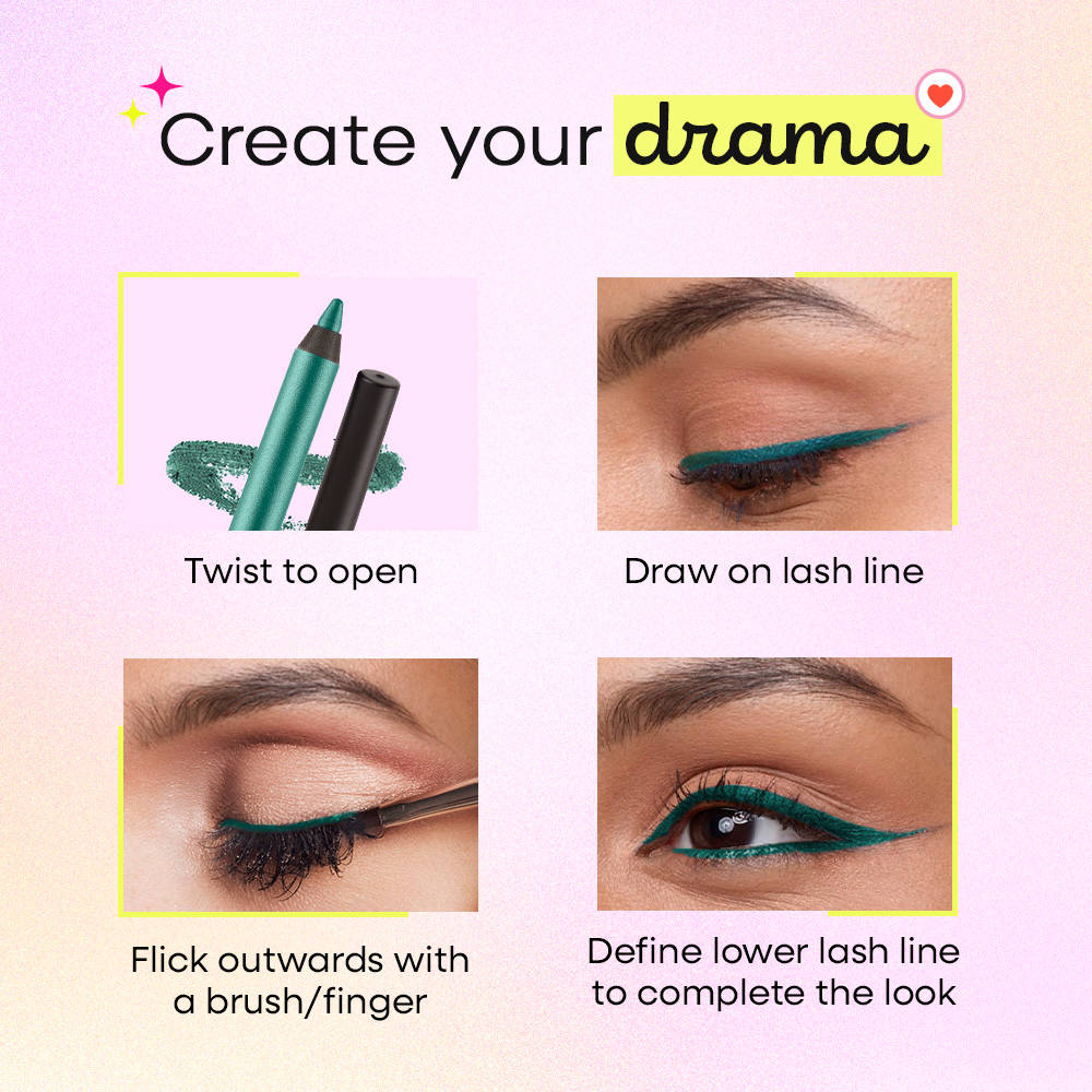 Nykaa Glamoreyes Waterproof & Smudgeproof Shimmer Eye Pencil