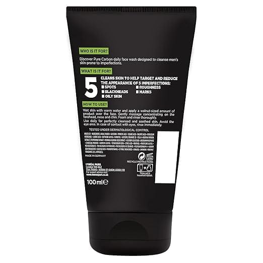Loreal Men Expert - Pure Carbon Purifying Daily Face Wash (100ML)