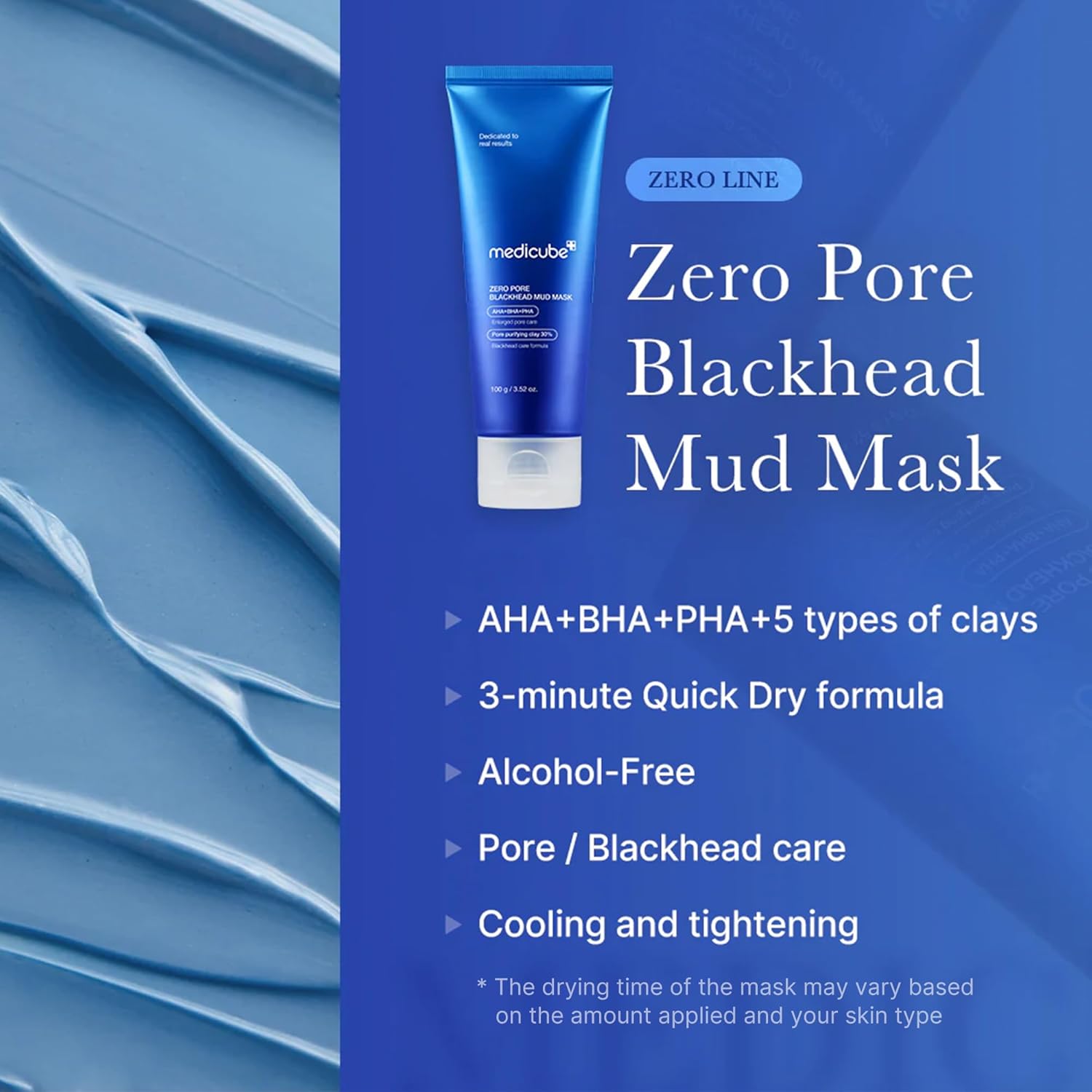 Medicube - Zero Pore Blackhead Mud Mask AHA + BHA + PHA (100g)