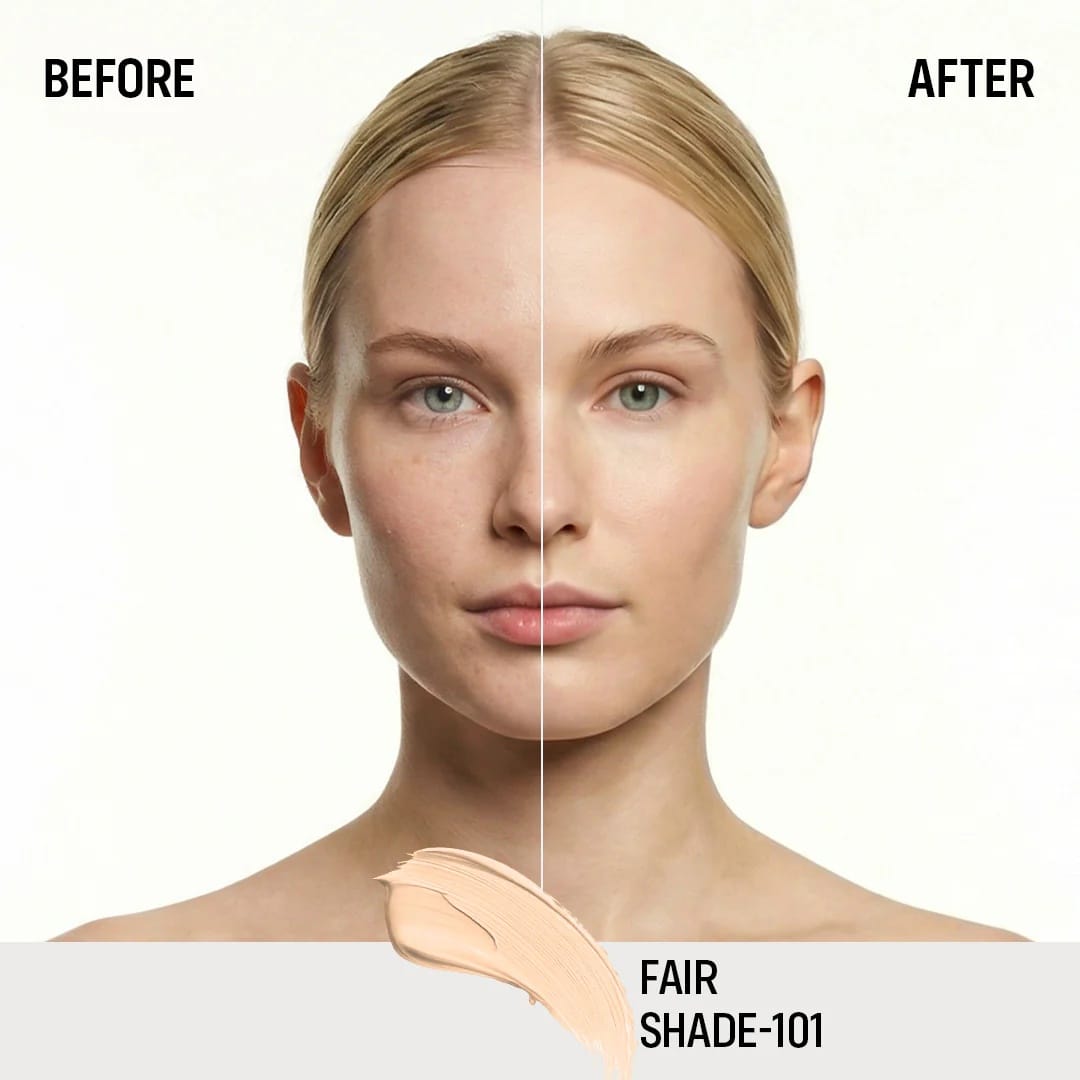 Flicka - High Coverage HD Liquid Foundation With SPF
