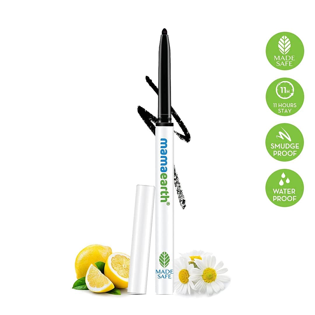 Mamaearth - Charcoal Black Long Stay Kajal (0.35g) [Buy 1 Get 1]