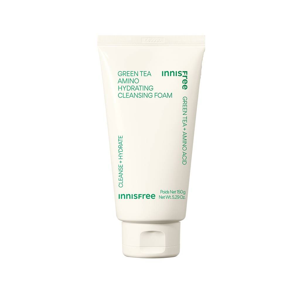 Innisfree Green Tea Amino Acid Foam Cleanser - Hydrating, Soft & Rich Cleanser For Daily Use
