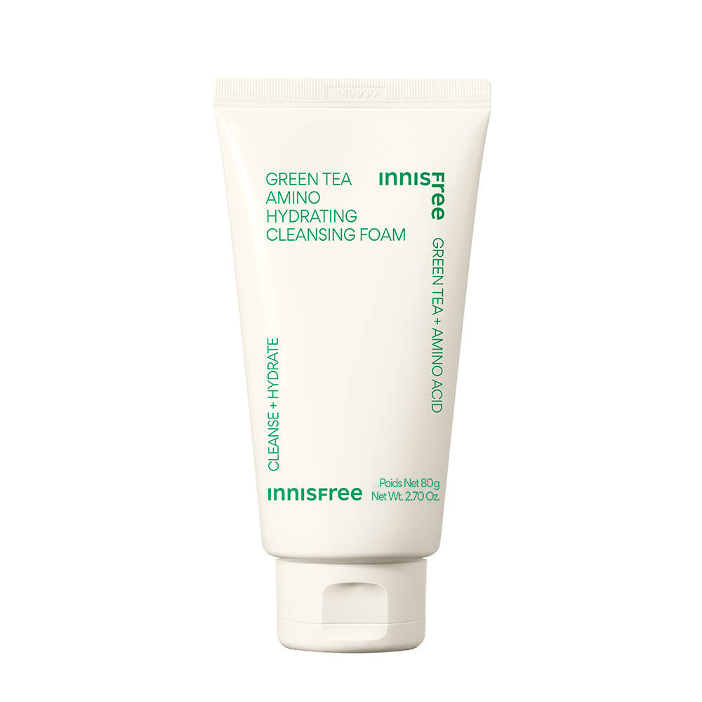Innisfree Green Tea Amino Acid Foam Cleanser - Hydrating, Soft & Rich Cleanser For Daily Use