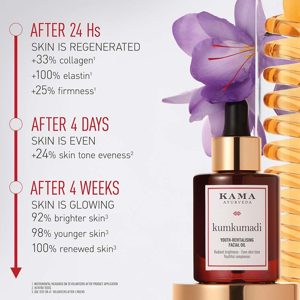 Kama Ayurveda Kumkumadi Youth - Revitalising Facial Oil, For Uneven Skin & Dark Spot Removal (5ml)
