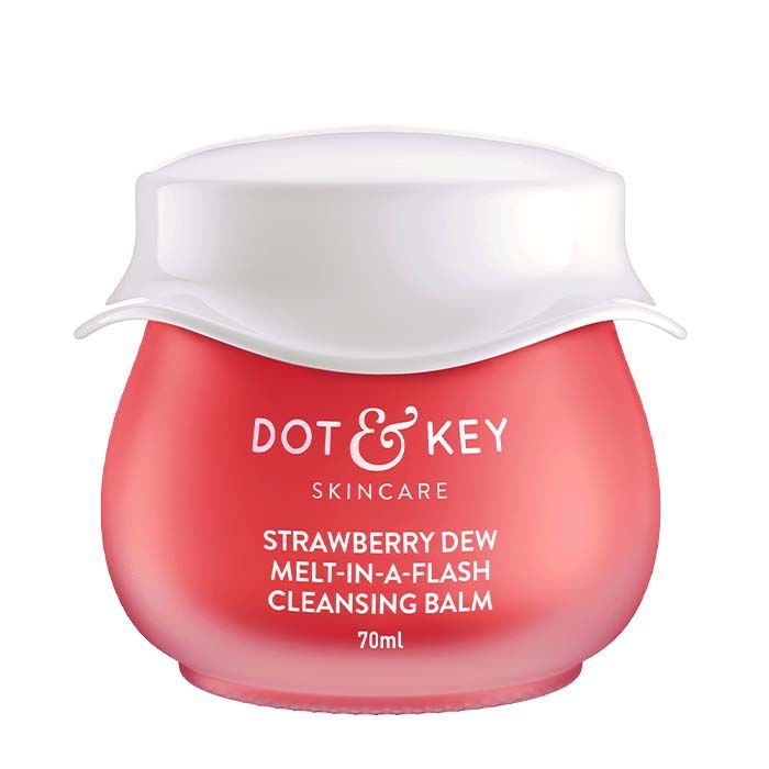 Dot & Key Strawberry Dew Melt-in-a-Flash Cleansing Balm, With Fruit Enzymes & Vitamins (70ml)