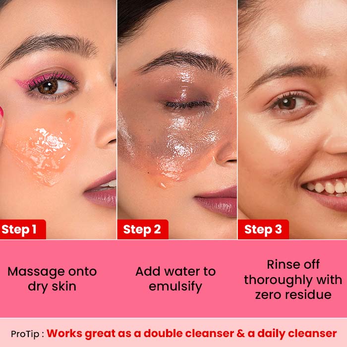 Dot & Key Strawberry Dew Melt-in-a-Flash Cleansing Balm, With Fruit Enzymes & Vitamins (70ml)