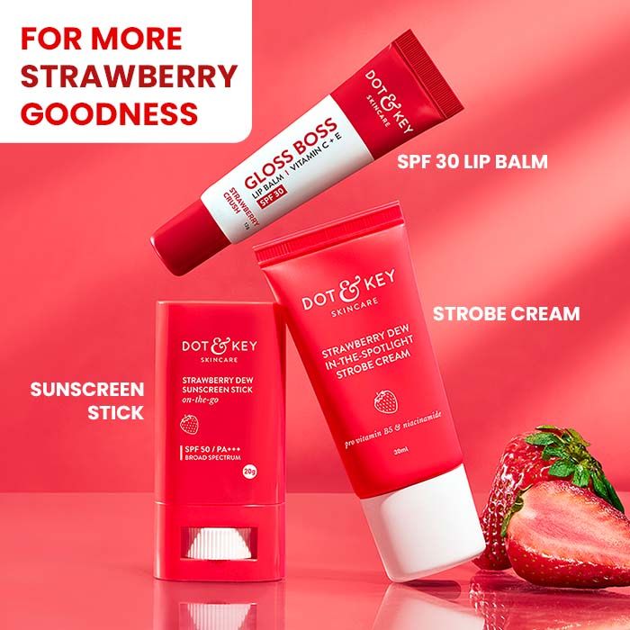 Dot & Key Strawberry Dew Melt-in-a-Flash Cleansing Balm, With Fruit Enzymes & Vitamins (70ml)
