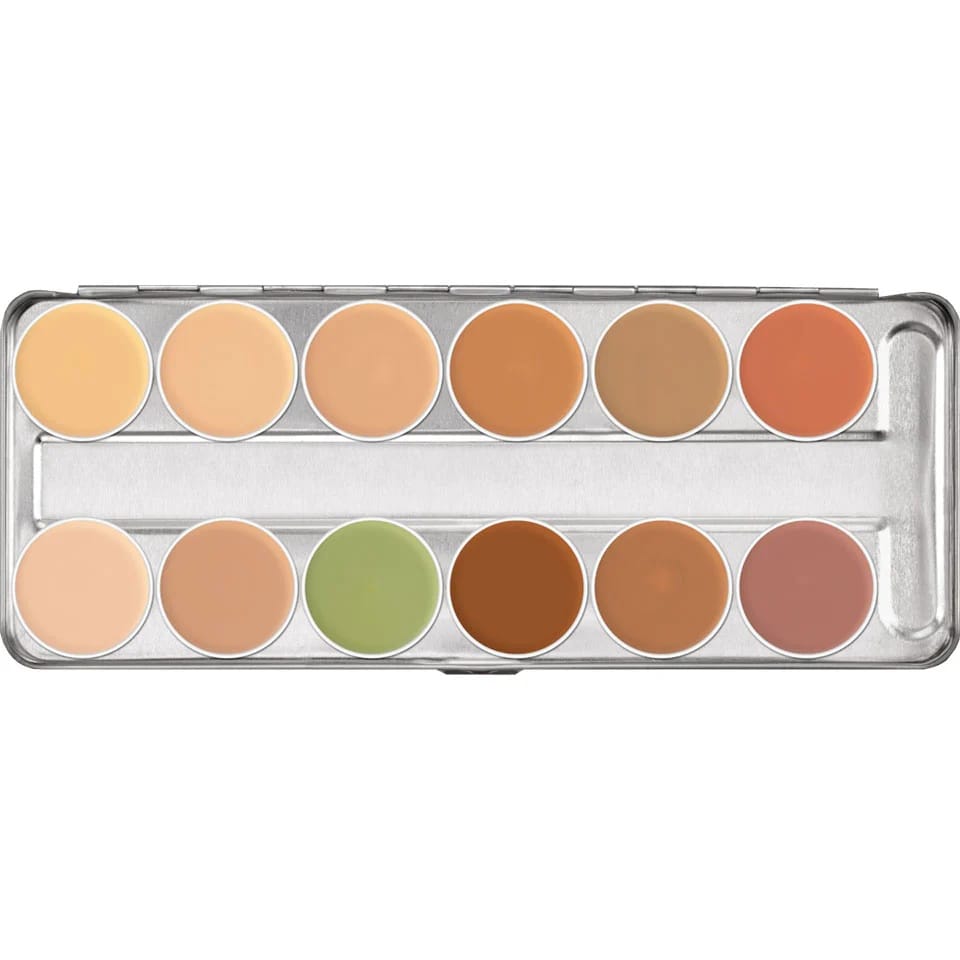Kryolan - Derma Color Camouflage Creme 12 Shade Palette