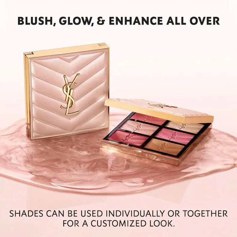 YSL - Couture Face Palette Blush & Highlighter Golden Oasis (27g)