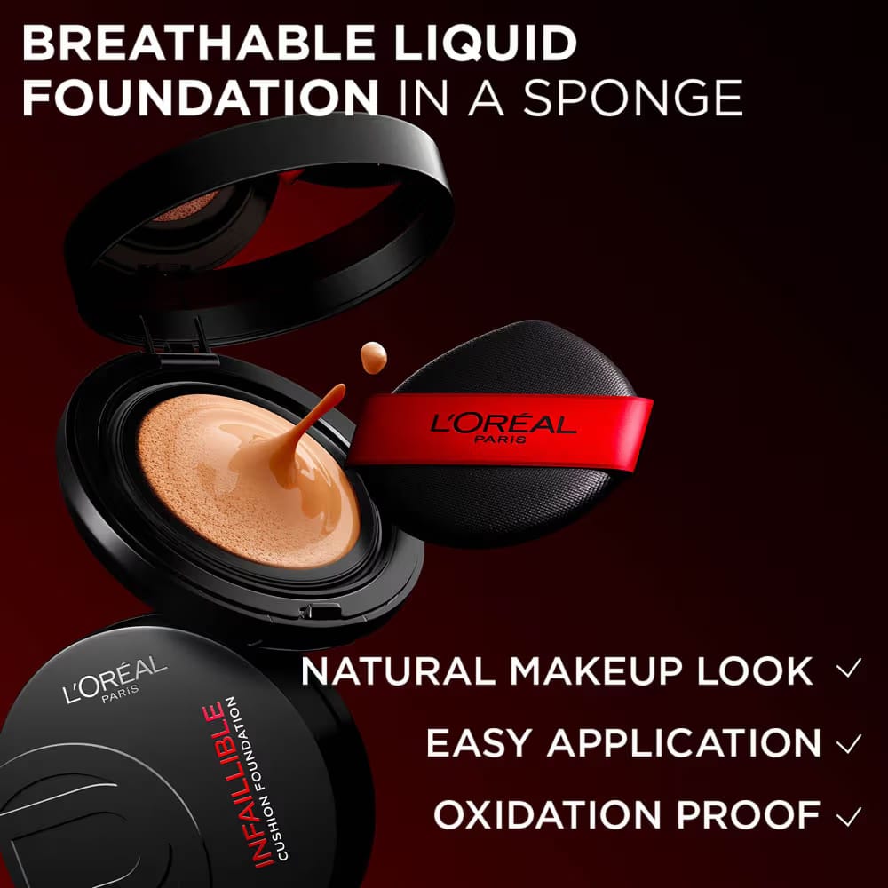 Loreal Paris - Infaillible 24H Fresh Wear Cushion Foundation (11g)