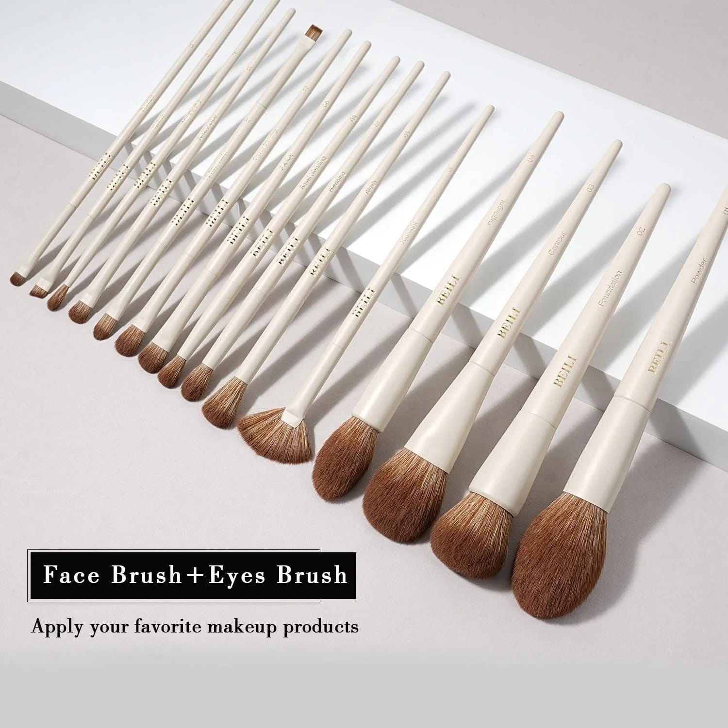 Beili - Get Beili The Perfect Look Make Up Brush Set (15Pcs)