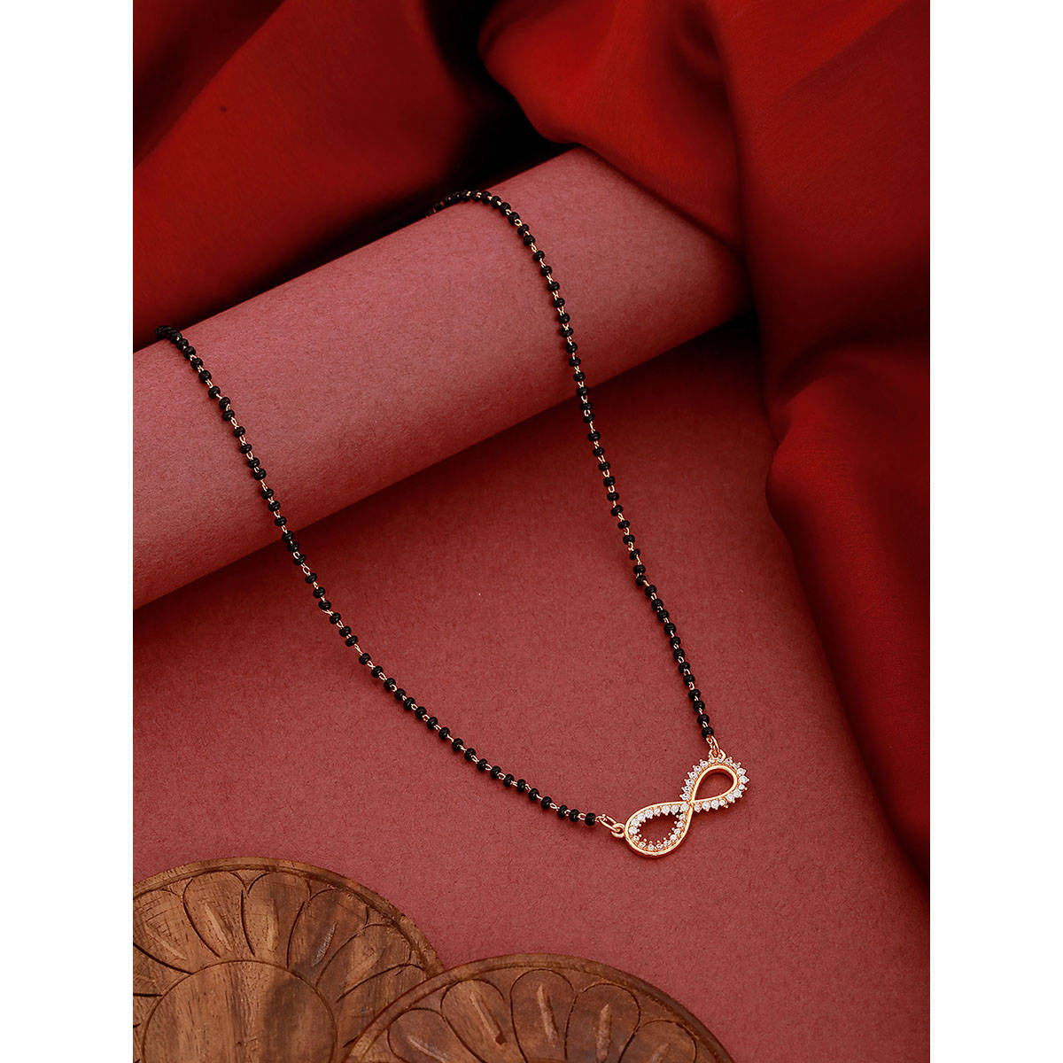 Aatmana White Gold Plating Mangalsutra · One Size