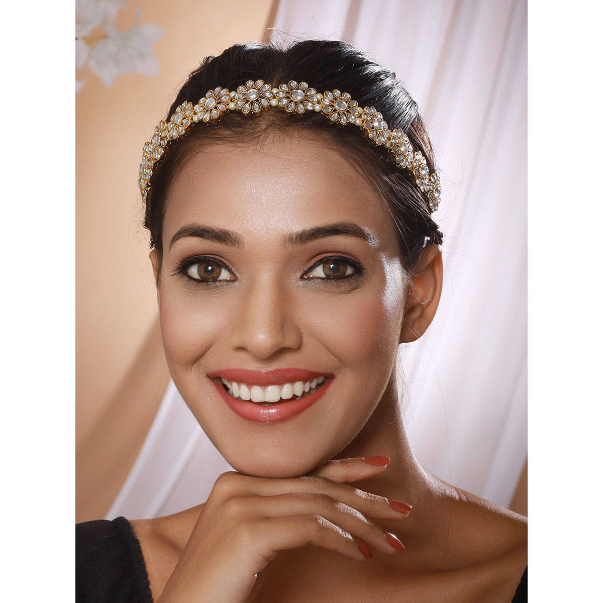 Aatmana White Gold Plating Matthapatti · One Size