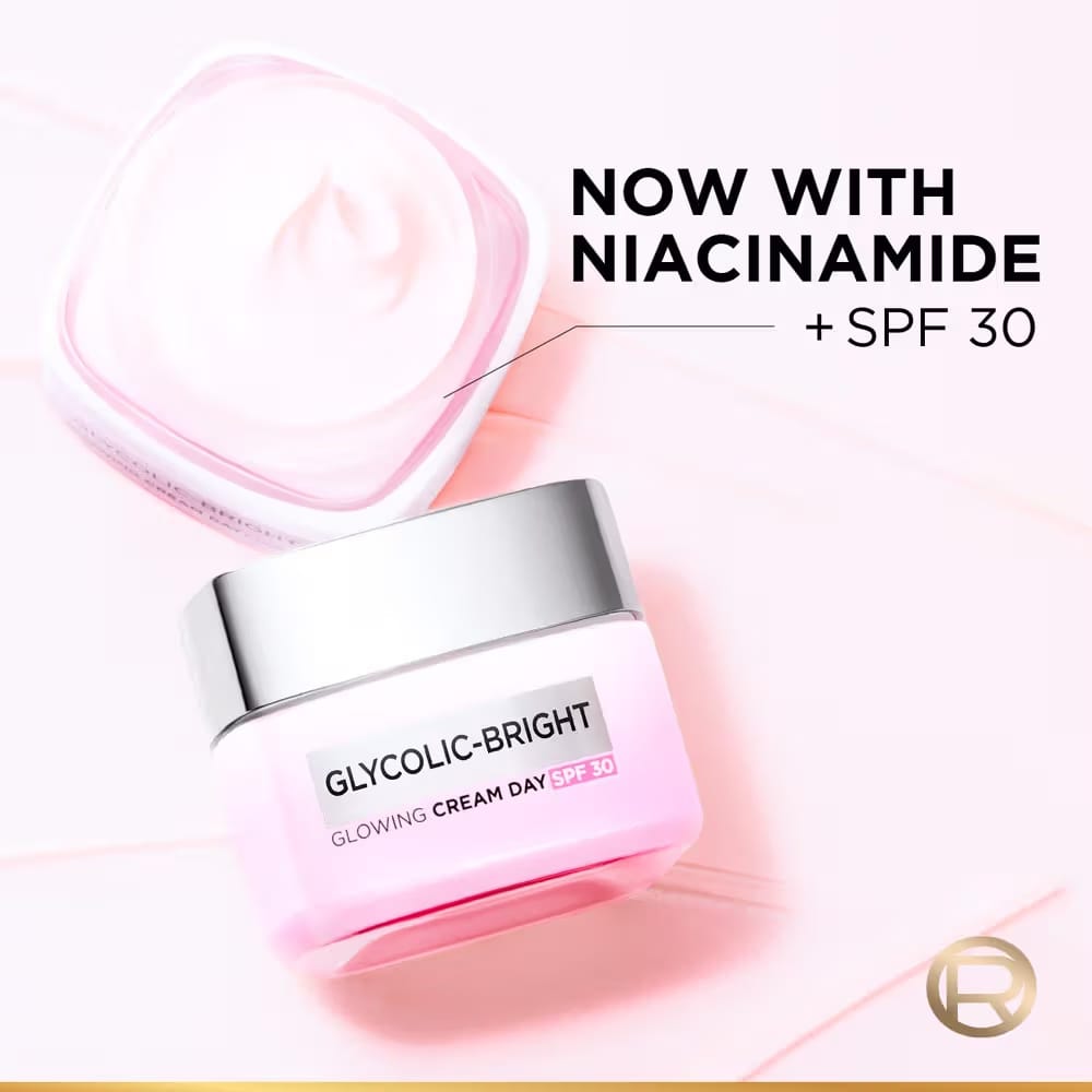 Loreal Paris - Glycolic Bright Glowing Cream Day SPF30 (50ML)