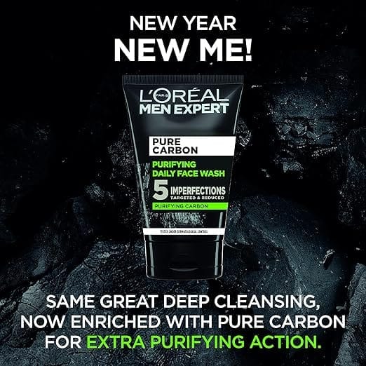 Loreal Men Expert - Pure Carbon Purifying Daily Face Wash (100ML)
