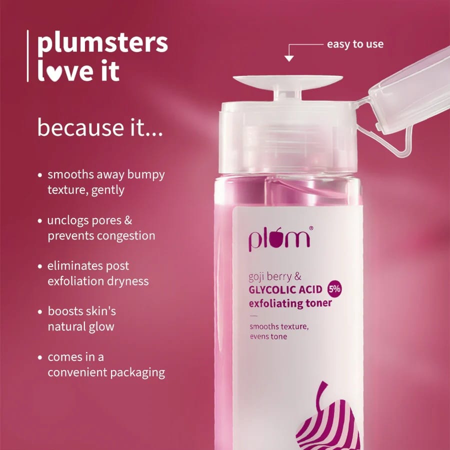 Plum - Goji Berry & Glycolic Acid 5% Exfoliating Toner (150ML)