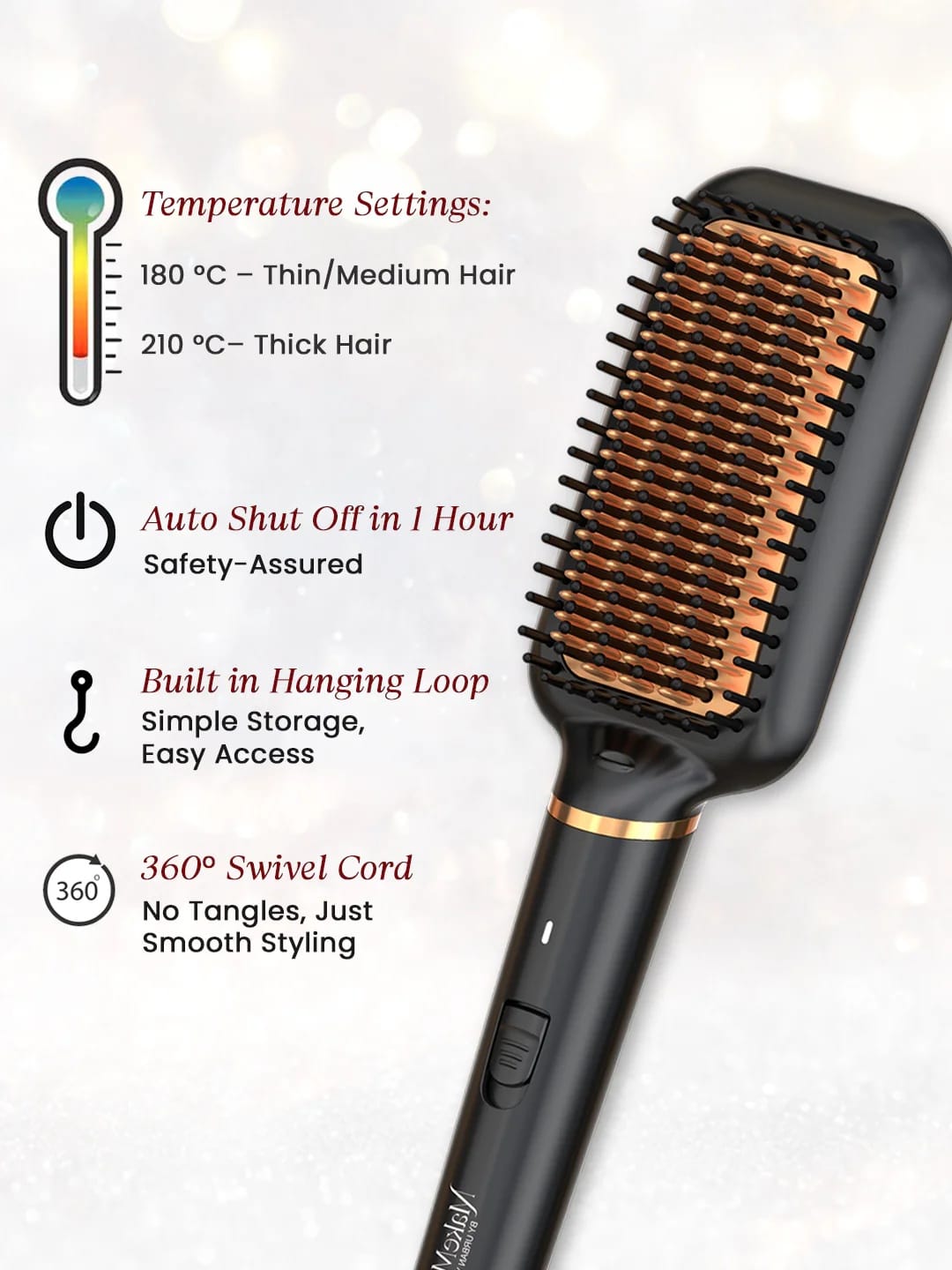Make Mee Bold - Frizz Free Straightening Brush