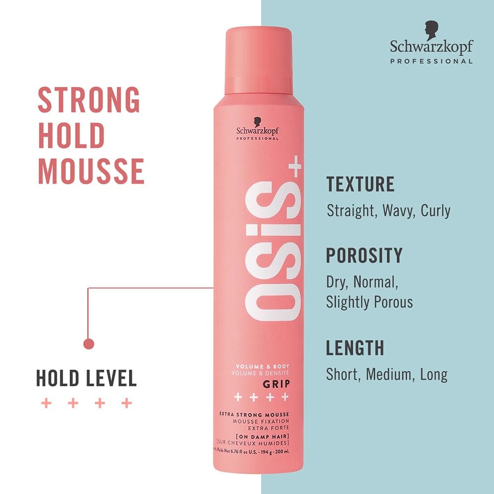 Schwarzkopf - Professional OSiS+ Grip Extra Strong Mousse (200ML)