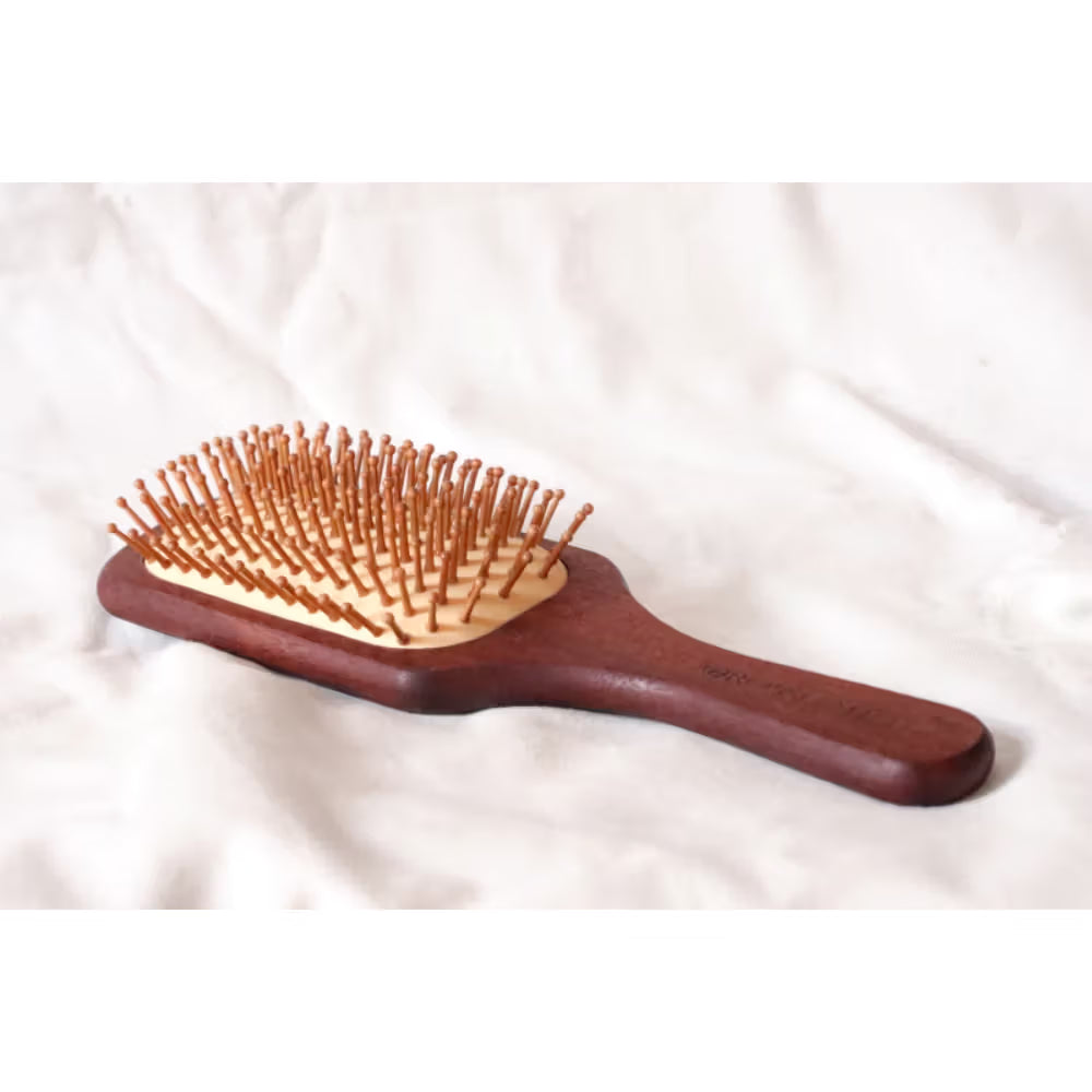 OROSSENTIALS Premium Collection Dark Wood Paddle Hair Brush For Men & Women (1pcs)