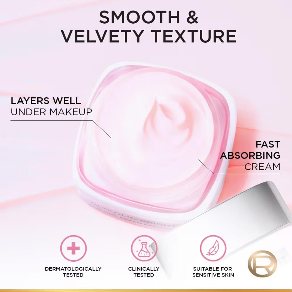 Loreal Paris - Glycolic Bright Glowing Cream Day SPF30 (50ML) [Buy 2 Get 1 Free]