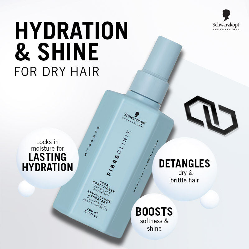 Schwarzkopf Professional Fibre Clinix Hydrate Hair Spray Conditioner (200ml)