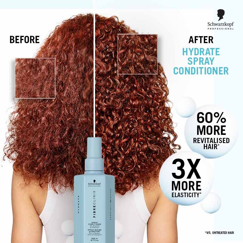 Schwarzkopf Professional Fibre Clinix Hydrate Hair Spray Conditioner (200ml)