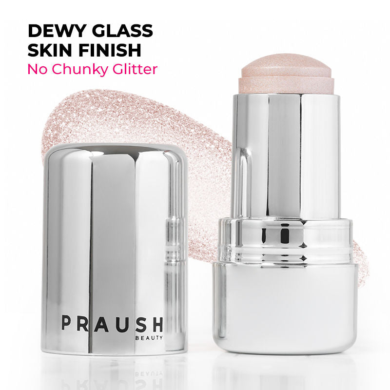 Praush Beauty ICY Glow Jelly Highlighter & Strobe Stick - Champagne (5g)