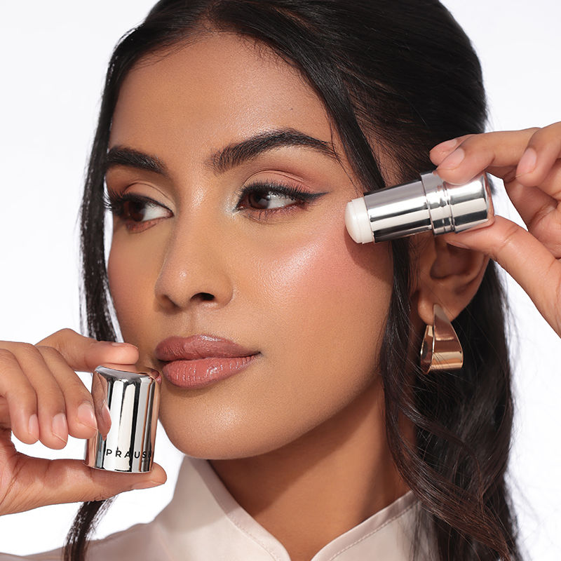 Praush Beauty ICY Glow Jelly Highlighter & Strobe Stick- Silver (5g)