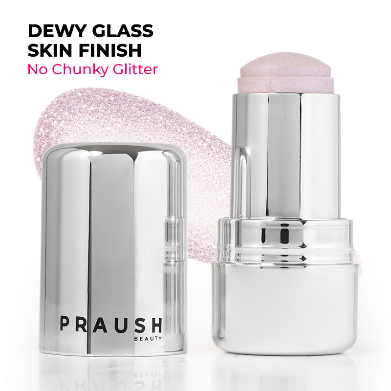 Praush Beauty ICY Glow Jelly Highlighter & Strobe Stick- Pink (5g)
