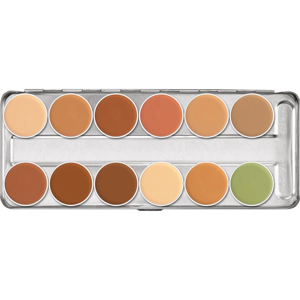 Kryolan - Derma Color Camouflage Creme 12 Shade Palette