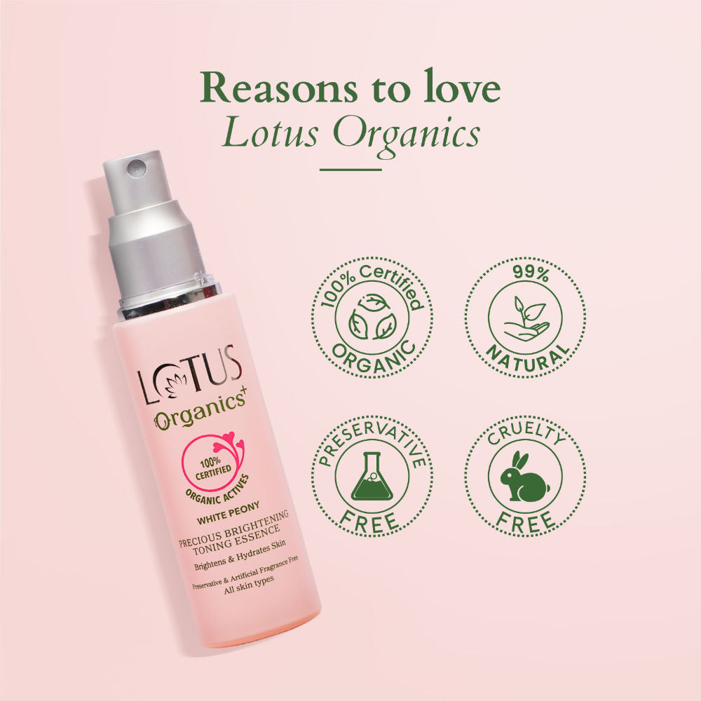 Lotus Organics Precious Brightening Toning Essence (50ml)
