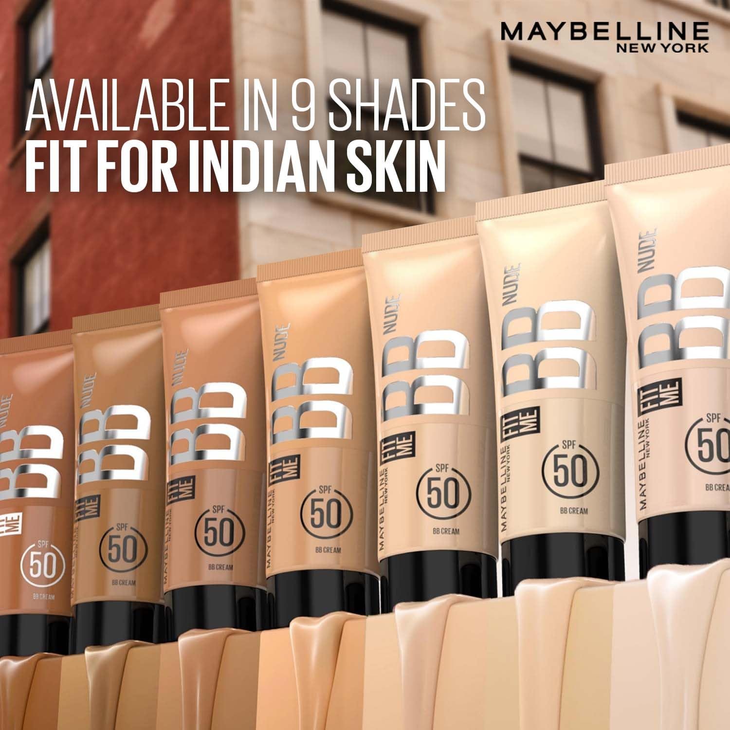 Maybelline New York - Fit Me BB Nude Spf 50 Glow BB Cream (25ML)