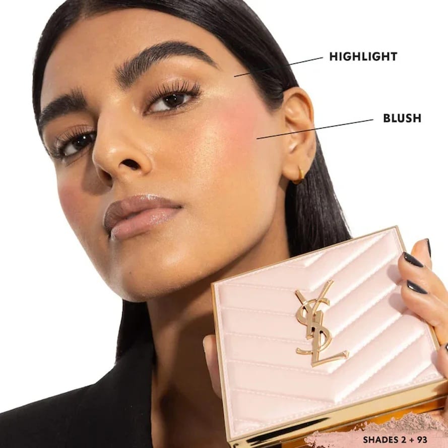 YSL - Couture Face Palette Blush & Highlighter Golden Oasis (27g)