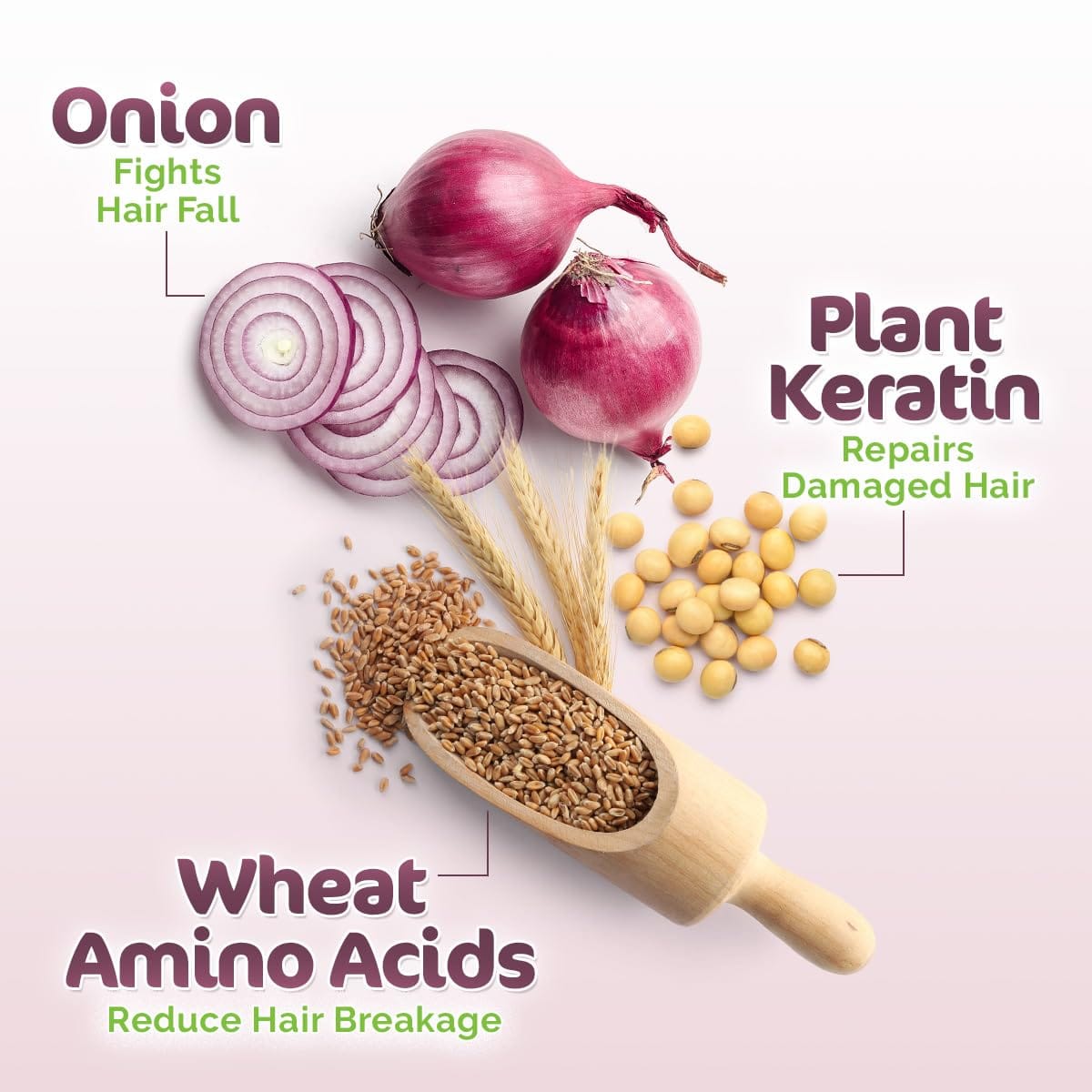 Mamaearth - Onion Shampoo With Onion & Plant Keratin (250ML) [Onion Hair Oil (100ML) Free]