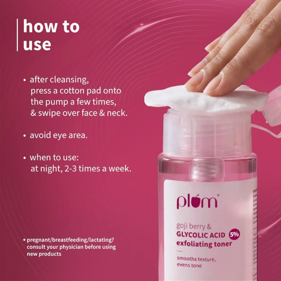 Plum - Goji Berry & Glycolic Acid 5% Exfoliating Toner (150ML)