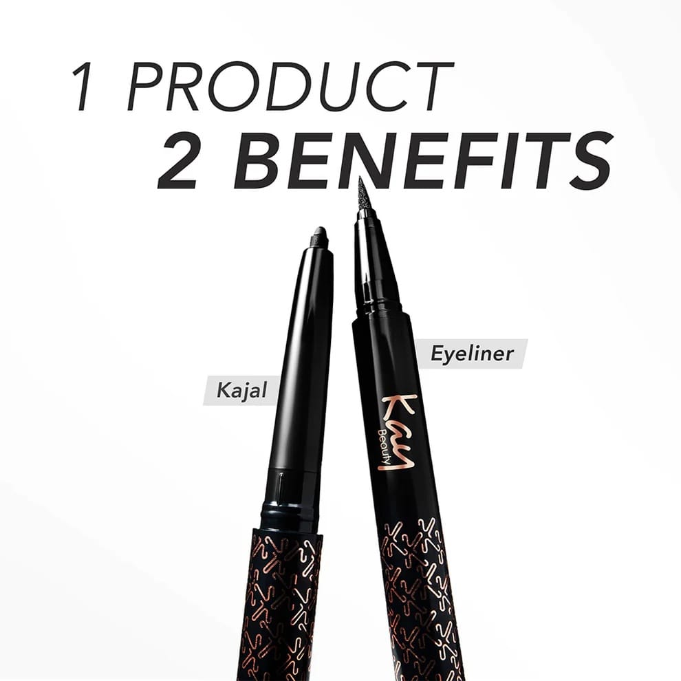 Kay Beauty - Intense Black 24H Kajal Eyeliner Duo