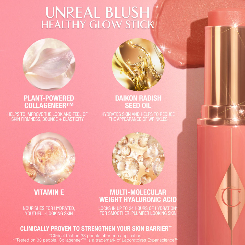 Charlotte Tilbury Unreal Blush Stick - Pretty Glow (9g)