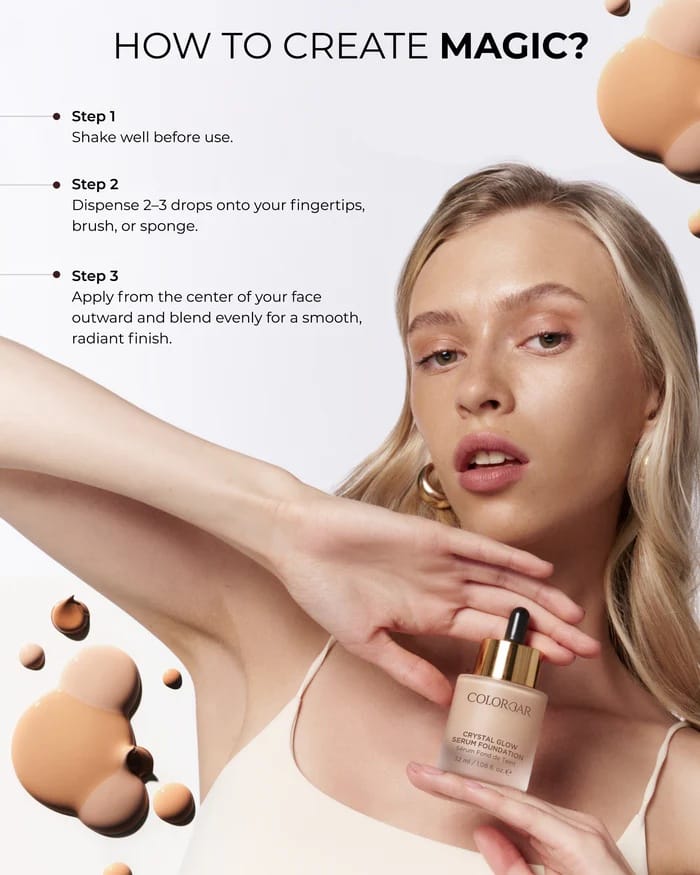 Colorbar - Crystal Glow Serum Foundation (32ML)
